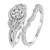 Photo of Andromeda 7/8 ct tw. Fancy Diamond Bridal Ring Set 14K White Gold [BR862W-C000]