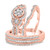 Photo of Andromeda 1 1/4 ct tw. Fancy Diamond Matching Trio Ring Set 10K Rose Gold [BT862R-C000]