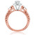 Photo of Everett  1 1/3 ct tw. Lab Grown Round Solitaire Diamond Engagement Ring 10K Rose Gold [BT1627RE-C000]