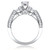 Photo of Cadence 1 1/4  ct tw. Lab Grown Round Solitaire Diamond Bridal Ring Set 14K White Gold [BT1626WE-C000]