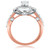 Photo of Colt 2  ct tw. Lab Grown Round Solitaire Diamond Matching Trio Ring Set 10K Rose Gold [BT1628RE-C000]