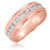 Photo of Everett 2 1/3  ct tw. Lab Grown Round Solitaire Diamond Matching Trio Ring Set 10K Rose Gold [BT1627RM]