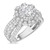 Photo of Jemma  2 1/10 ct tw. Lab Grown Round Solitaire Diamond Bridal Ring Set 10K White Gold [BT1423WE-L070]