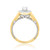 Photo of Dream  1 3/4  ct tw. Lab Grown Oval Solitaire Trio Set 14K Yellow Gold [BT1436YE-C000]