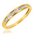 Photo of Encienda 7/8 ct tw. Diamond His and Hers Matching Wedding Band Set 10K Yellow Gold [BT500YL]