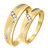 Photo of Simone 1/15 ct tw. Diamond His and Hers Matching Wedding Band Set 14K Yellow Gold [WB539Y]