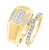 Photo of Chanler 1 ct tw. Diamond His and Hers Matching Wedding Band Set 10K Yellow Gold [WB412Y]