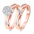 Photo of Simone 3/8 ct tw. Round Diamond Bridal Ring Set 10K Rose Gold [BR539R-C000]