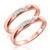 Photo of Amor 1/5 ct tw. Same Sex Ladies Band Set 14K Rose Gold [WL522R]