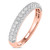 Photo of Jiles 1 1/2 ct tw. Lab Grown Diamond His and Hers Matching Wedding Band Set 14K Rose Gold [BT1681RM]