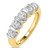Photo of Florens 2 ct tw. Lab Grown Diamond His and Hers Matching Wedding Band Set 14K Yellow Gold [BT1683YL]