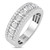 Photo of Florens 2 ct tw. Lab Grown Diamond His and Hers Matching Wedding Band Set 14K White Gold [BT1683WM]