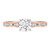 Photo of Effie 1 1/3 ct tw. Lab Grown Round Solitaire Diamond Engagement Ring 10K Rose Gold [BT1662RE-L095]