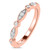 Photo of Effie 1 1/2 ct tw. Lab Grown Round Solitaire Diamond Bridal Ring Set 10K Rose Gold [BT1662RL]