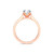 Photo of Gedel 1 3/4 ct tw. Lab Grown Round Solitaire Diamond Bridal Ring Set 10K Rose Gold [BT1415RE-L095]