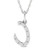 Photo of Cabe "C" 1/10 Carat T.W. Lab Grown Diamond Pendant 10K White Gold [CP1733W]