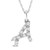 Photo of Aabha "A" 1/8 Carat T.W. Lab Grown Diamond Pendant 14K White Gold [CP1731W]