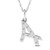 Photo of Aabha "A" 1/8 Carat T.W. Lab Grown Diamond Pendant 14K White Gold [CP1731W]