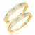 Photo of Gaia 1/10 ct tw. Sames Sex Ladies Band Set 10K Yellow Gold [WL506Y]