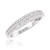 Photo of Zohra 1/2 ct tw. Diamond His and Hers Matching Wedding Band Set 14K White Gold [BT218WL]