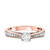 Photo of Forever 2/3 ct tw. Round Solitaire Diamond Engagement Ring 10K Rose Gold [BT448RE-C000]