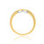 Photo of Ella 1 ct tw. Round Solitaire Diamond Matching Trio Ring Set 10K Yellow Gold [BT685YL]