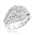 Photo of Aimee 2 1/3 ct tw. Fancy Diamond Bridal Ring Set 10K White Gold [BT402WE-C000]