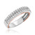 Photo of Lace 1/3 ct tw. Diamond His and Hers Matching Wedding Band Set 10K White Gold [BT451WM]