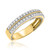 Photo of Lace 1/3 ct tw. Diamond His and Hers Matching Wedding Band Set 10K Yellow Gold [BT451YM]