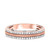 Photo of Beloved 2/3 ct tw. Diamond His and Hers Matching Wedding Band Set 10K Rose Gold [BT453RM]
