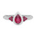 Photo of Abilia 7/8 Carat T.W. Ruby and diamond Engagement Ring 10K White Gold [BT2076WE-C000]