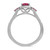 Photo of Abilia 7/8 Carat T.W. Ruby and diamond Engagement Ring 10K White Gold [BT2076WE-C000]