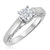 Photo of Aitamah 1/2 ct tw. Round Solitaire Diamond Engagement Ring 10K White Gold [BT709WE-R045]