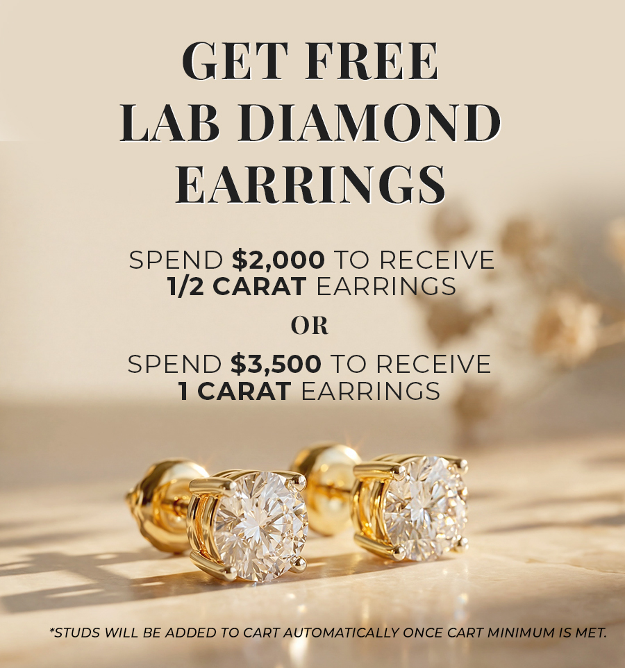 Free lab-grown diamond earrings promotion