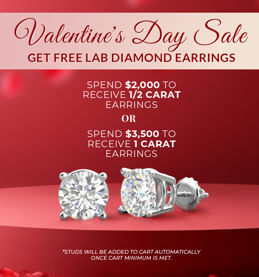 Free lab-grown diamond earrings promotion