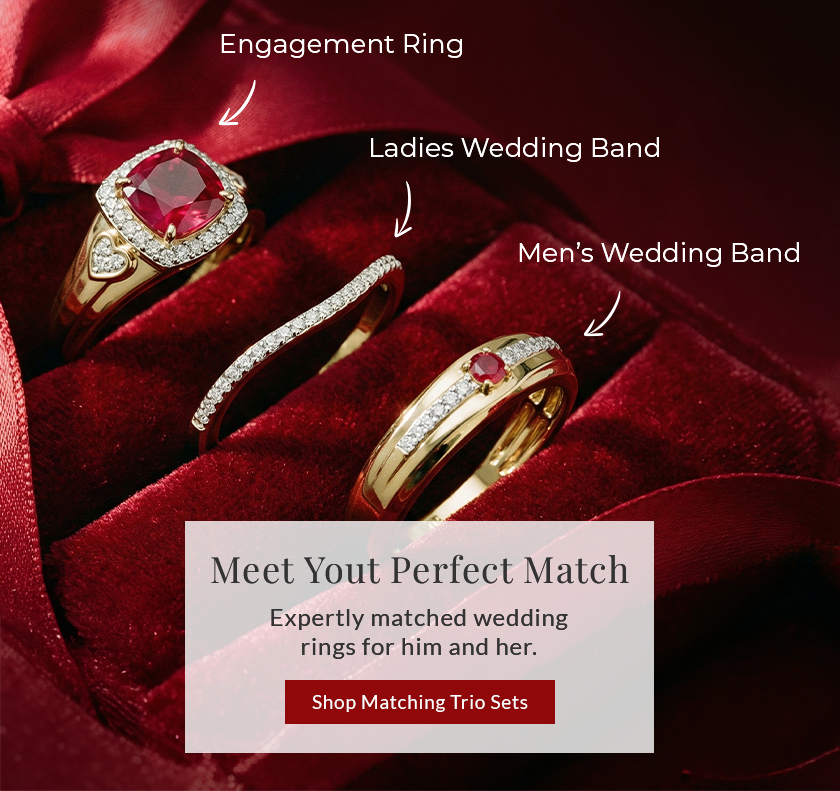 Matching Trio Ring Sets