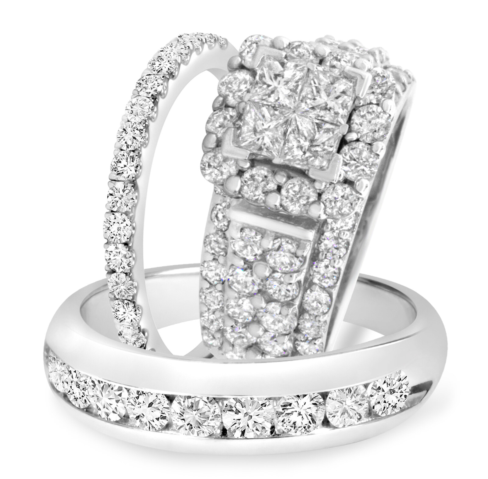 1/8 ct tw Diamond Round-cut Wedding Band in 14K White Gold