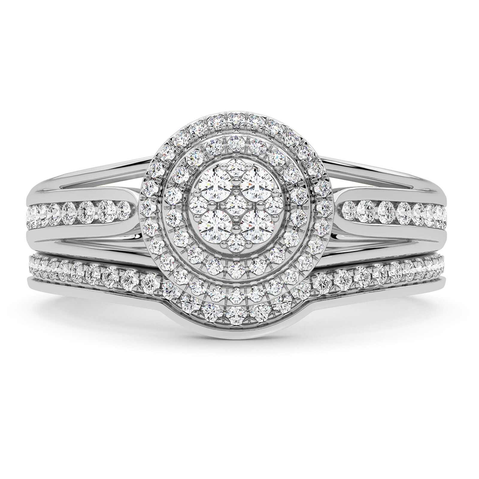 Emmy London Platinum 0.33ct Total Diamond Ring | H.Samuel