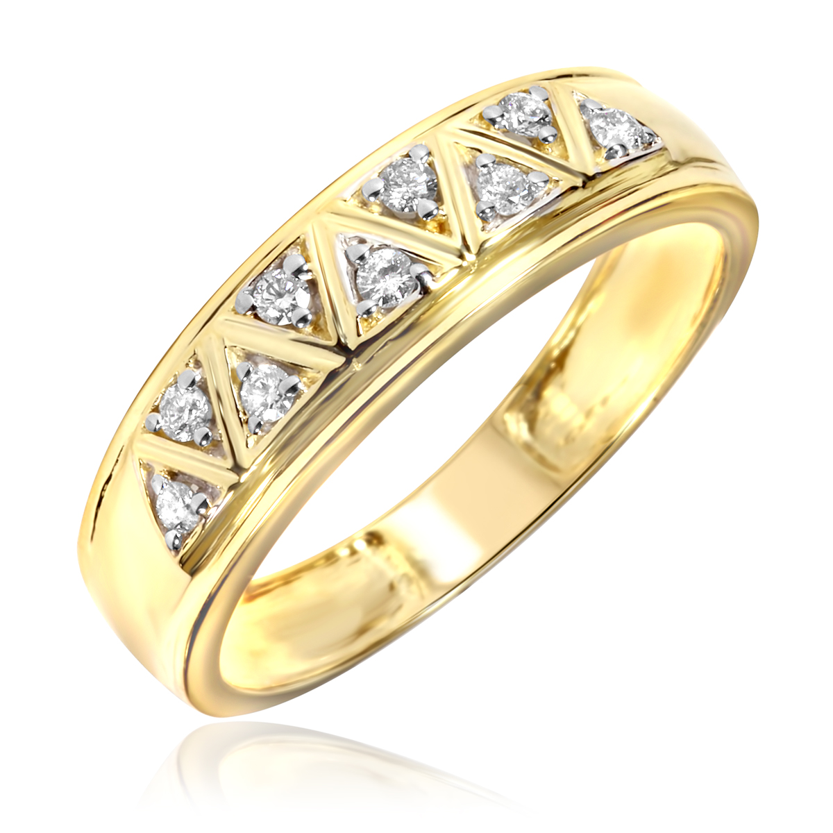 Unique Wedding Rings Titan Gold Wedding Rings Brilliant TR0059s