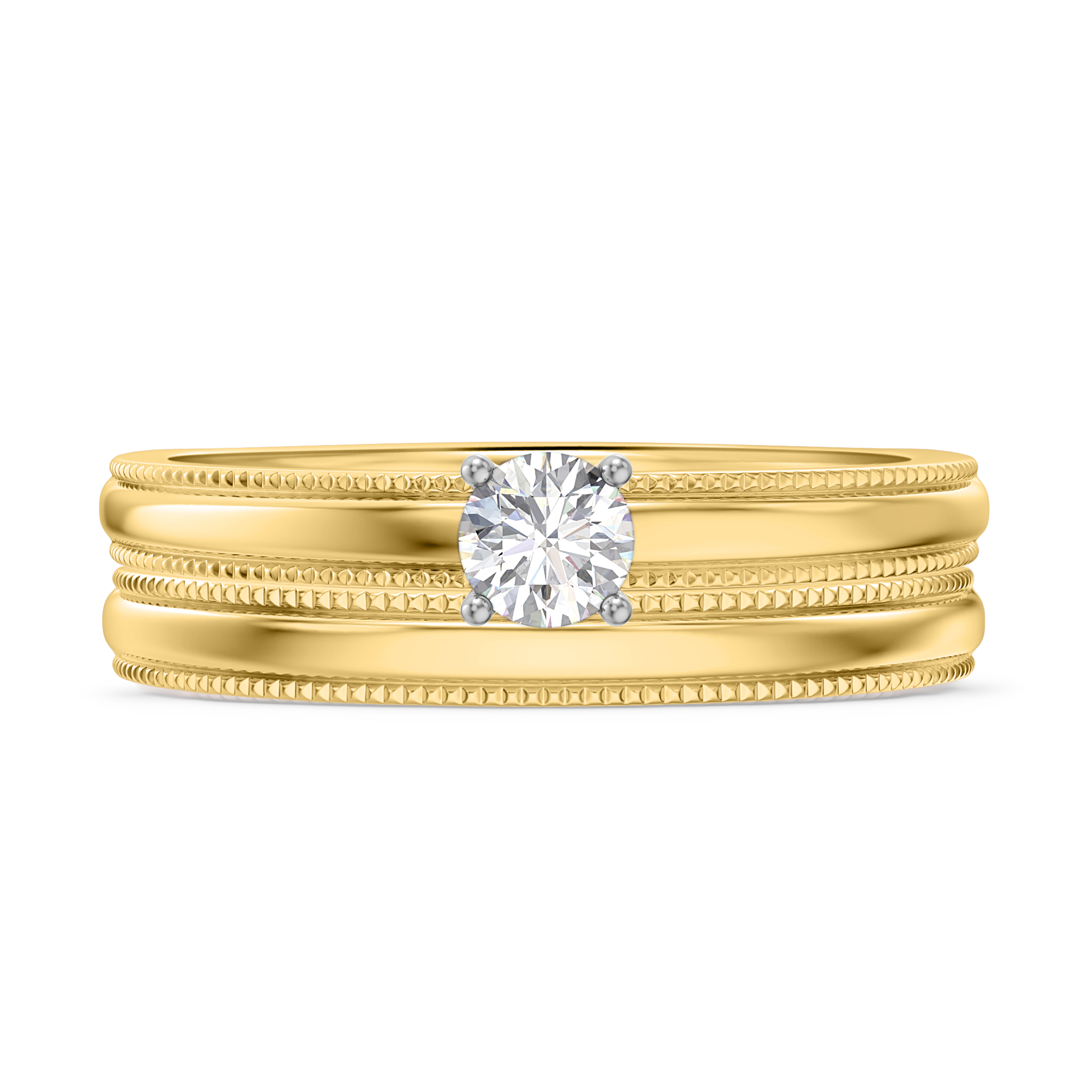 Ladies Plain Gold Rings | Royal Dubai Jewellers