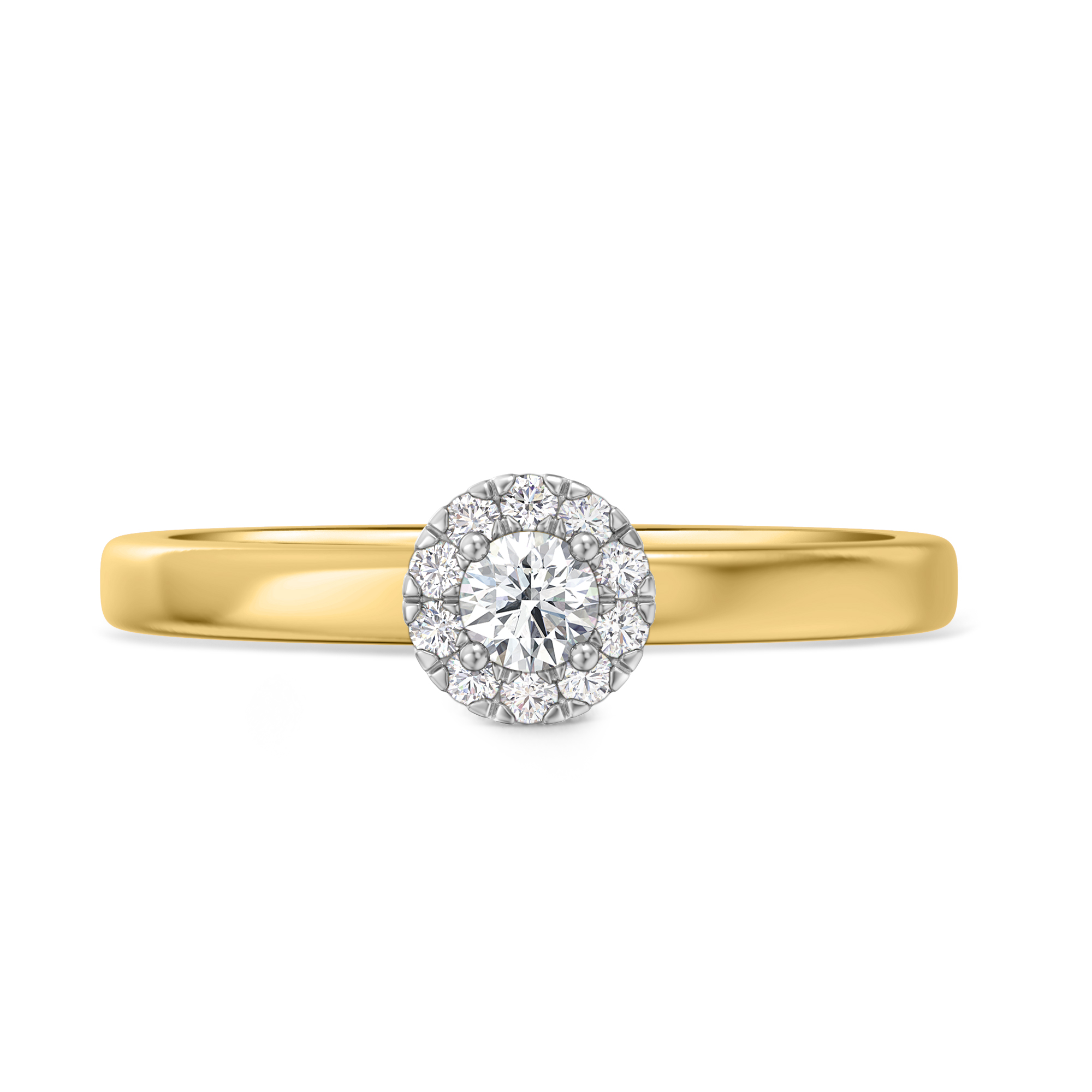 Elly 1/4 ct tw. Lab Grown Round Solitaire Engagement Ring 14K