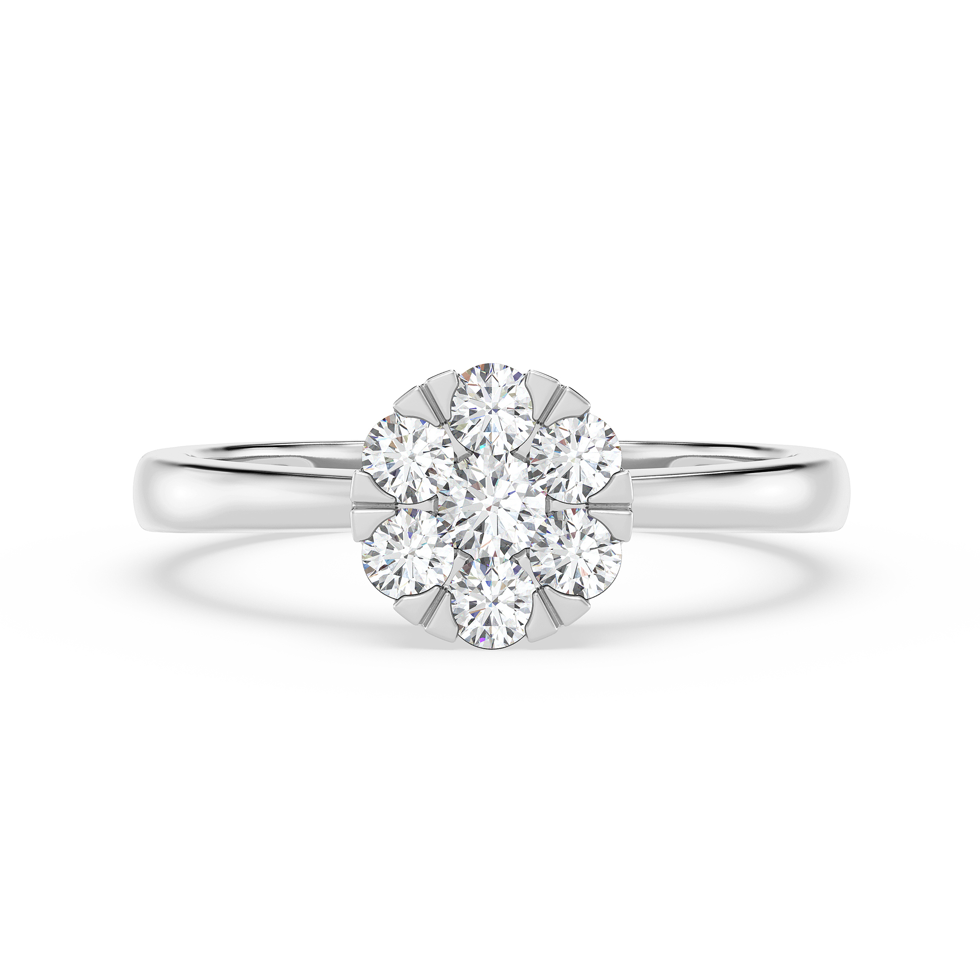 Melody Contoured Diamond Ring