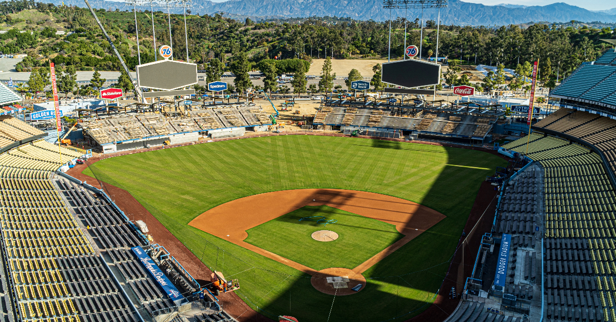 LA Dodgers - Dodger Stadium (Dodger Blue) Team Colors T-shirt