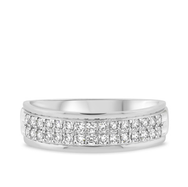 MJV Men's Trio Diamond Wedding Band