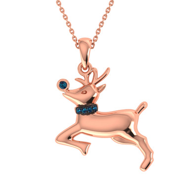 Vixen 1/20 Carat T.W. Pendant 10K Rose Gold - My Trio Rings