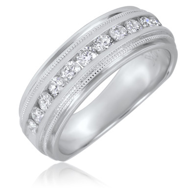 MJV Men's Trio Diamond Wedding Band