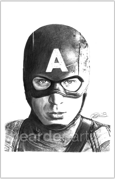 "Steve Rogers" - 11x17 Pencil Drawing Print