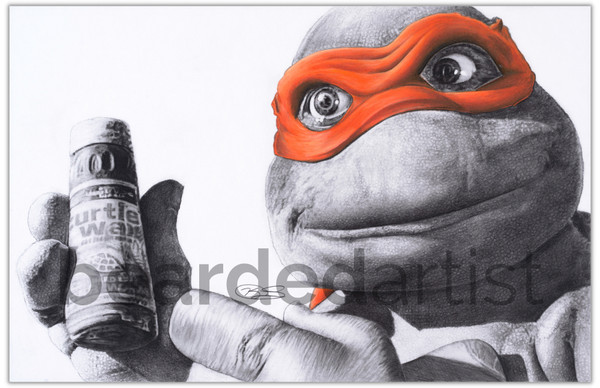 "Funny Mikey!" - 11x17 Pencil Drawing Print