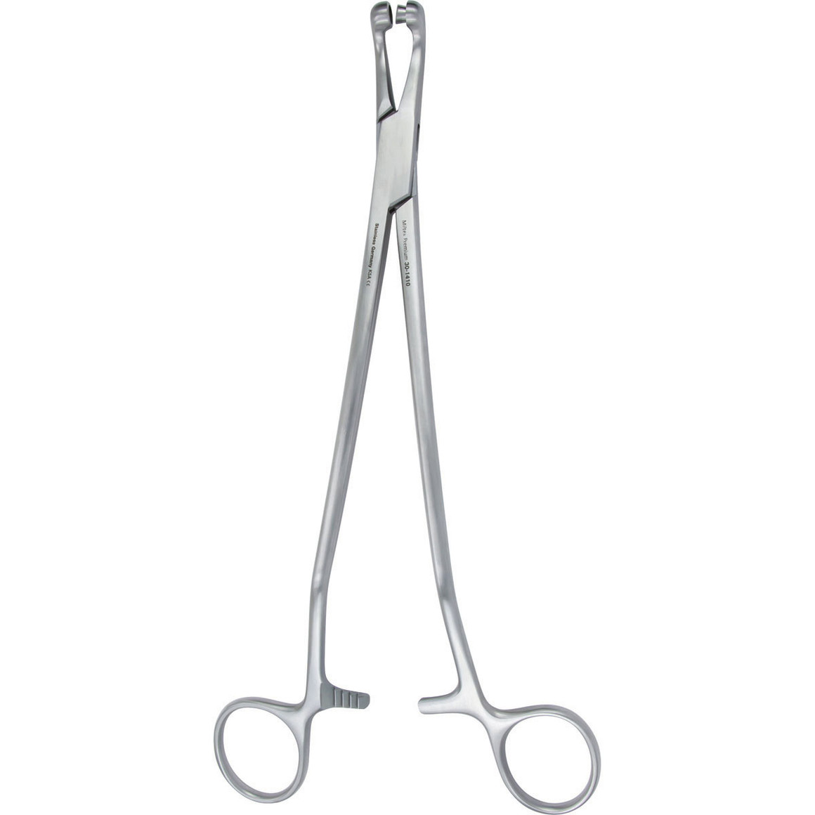 Miltex Thoms-Gaylor Uterine Biopsy Forceps, 9-1/2" (24.1 Cm), Angled Shank, Curved Jaws, 5 mm Bite, Interfitted Cups, 30-1410