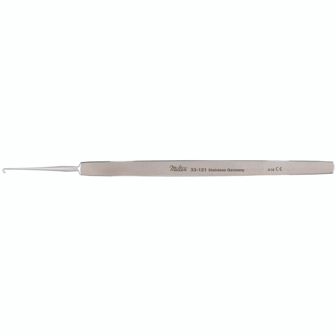 Miltex Seltzrer Dermal Biopsy Hook, 4-1/2" (114mm), Sharp Point, 33-121